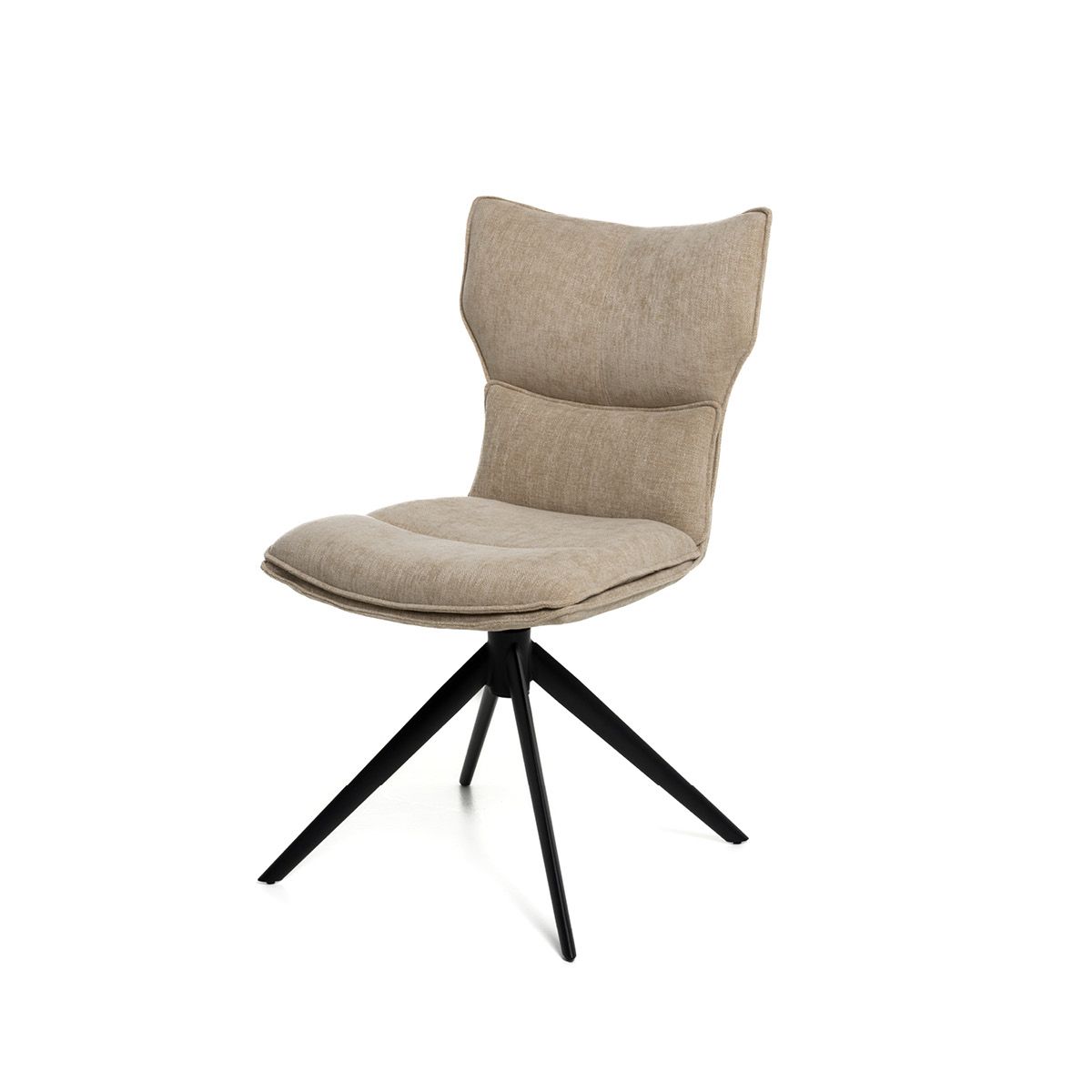 Luca spisestol med sving og vipp (beige)