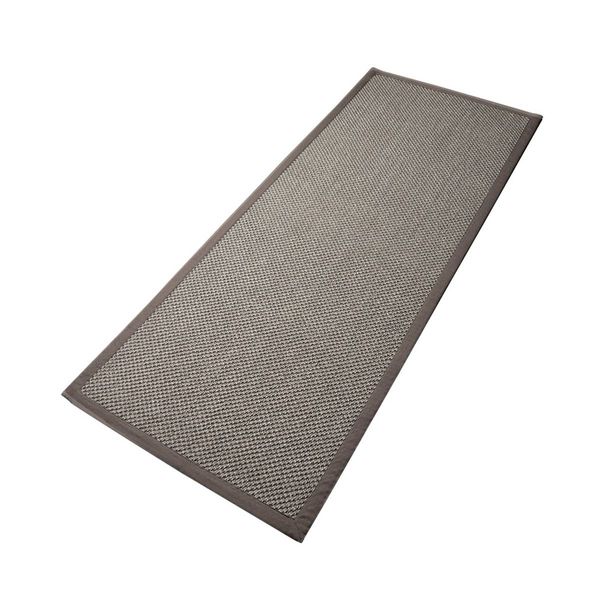 Hovedbilde Sisal teppe (90x200 - Gråbrun/brun kant)