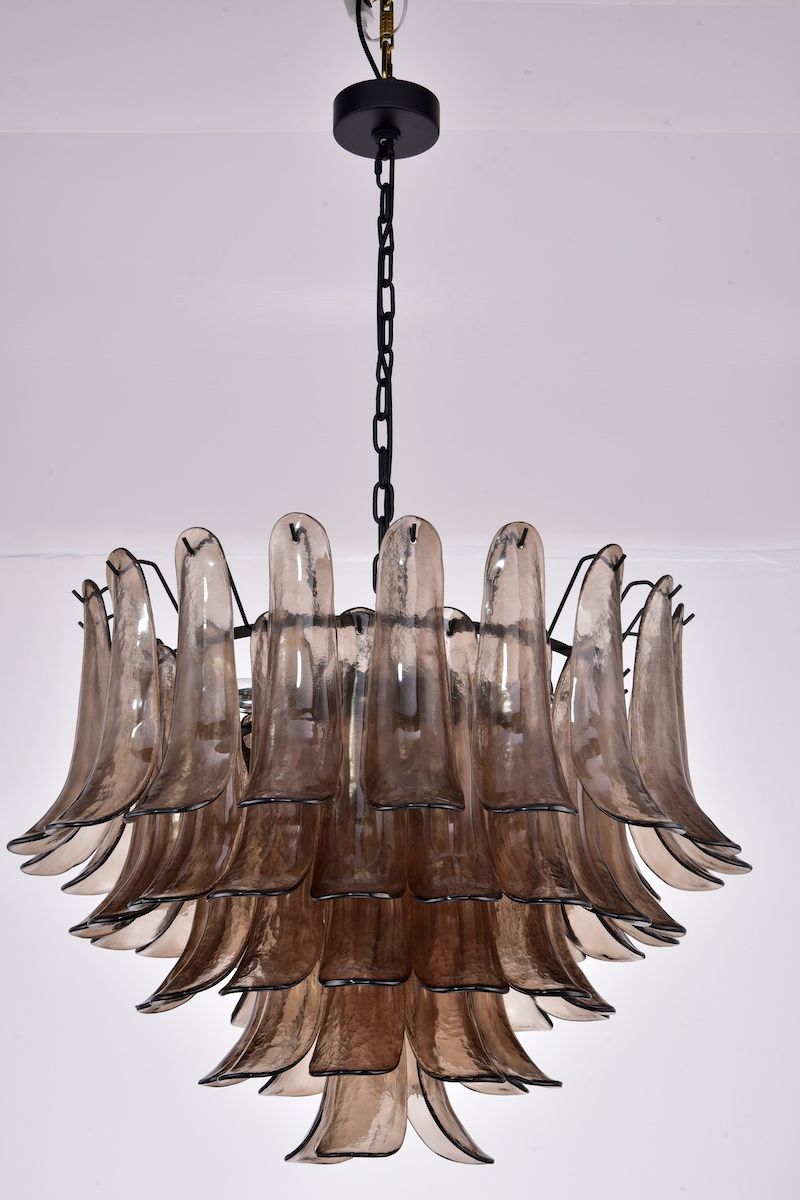 Fleur Chandelier  (55x60) smoked (brun) / sort