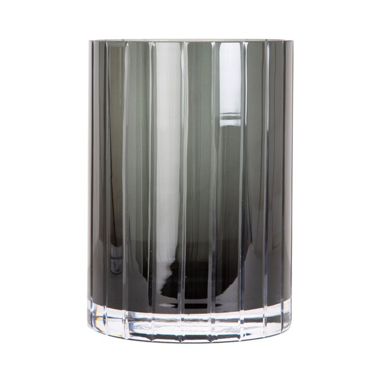 Lauren lyslykt glass (14x19) sort