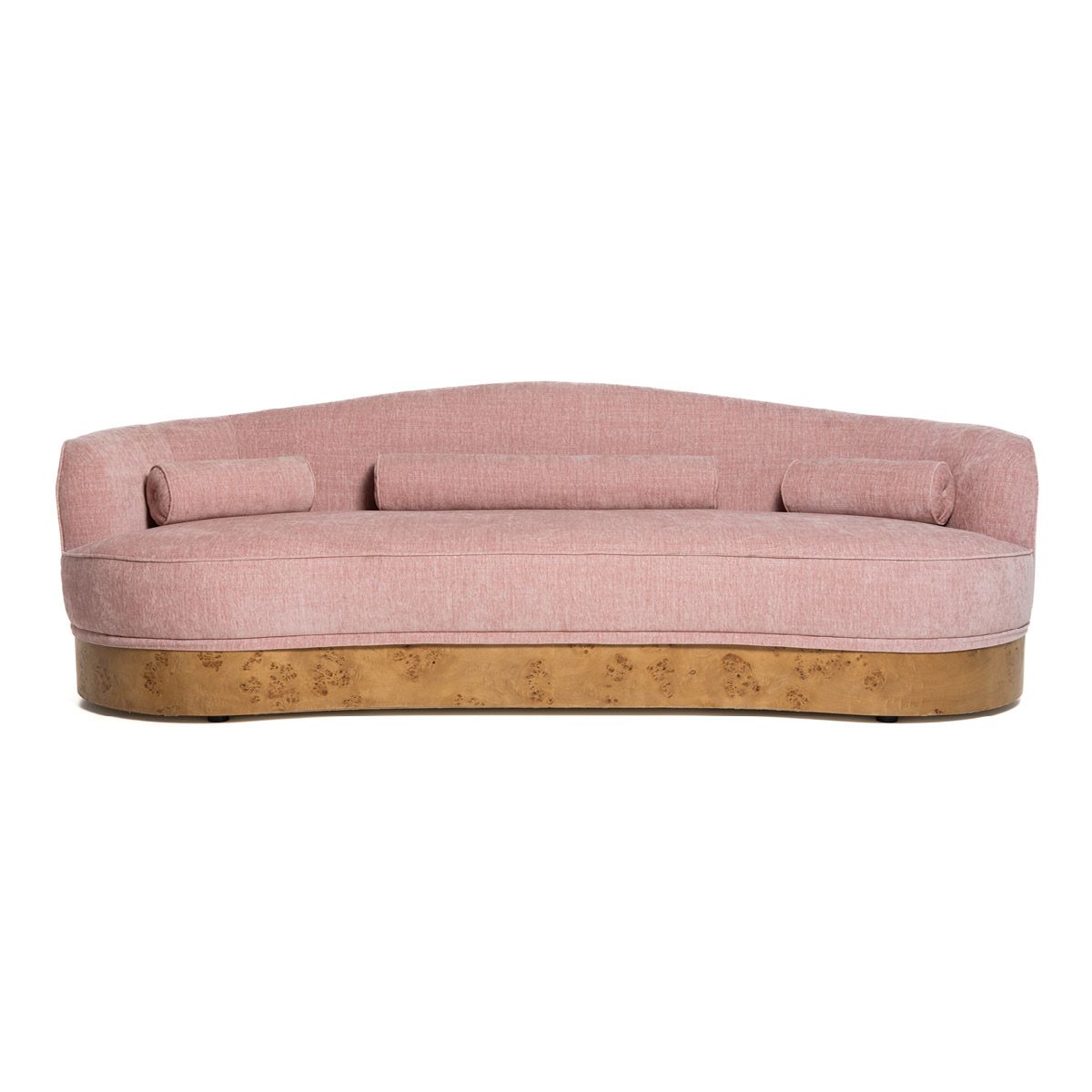Nouvelle sofa (250x90) Randy 24 rosa - avtagbare frynser