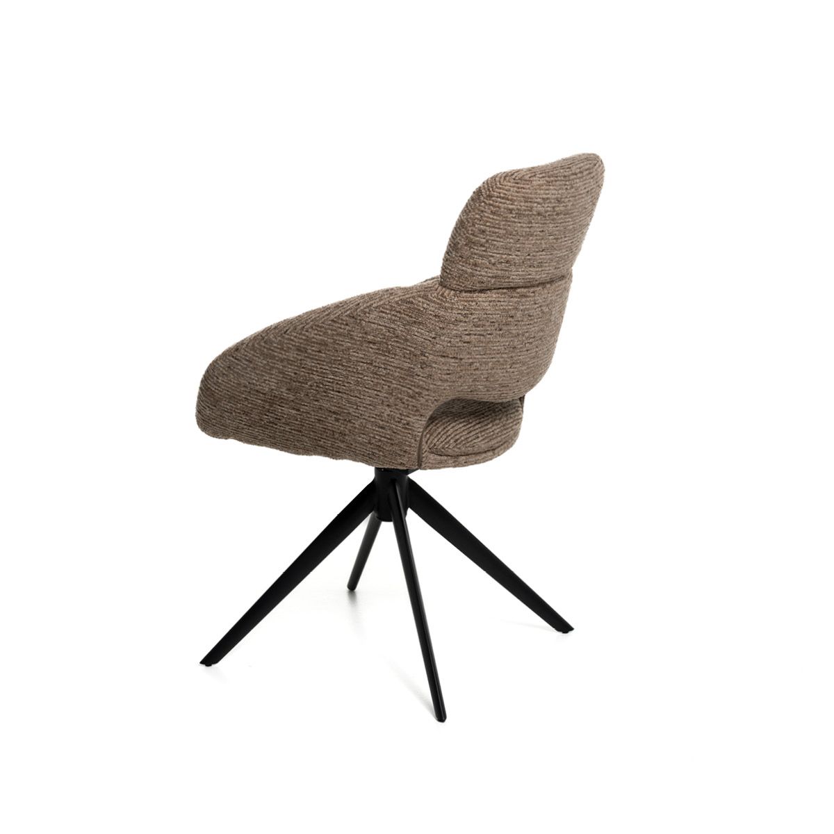 Diego spisestol med sving og vipp (Eyelash lys brun)