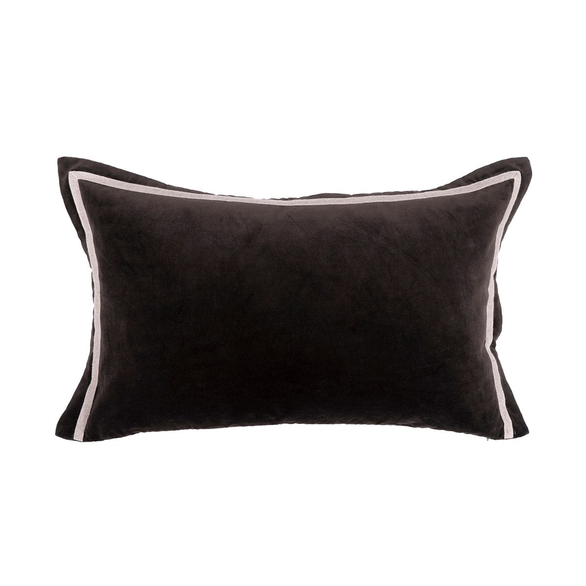 Lama Pola pute velour med linkant (40x60) brun