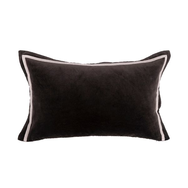 Hovedbilde Lama Pola pute velour med linkant (40x60) brun