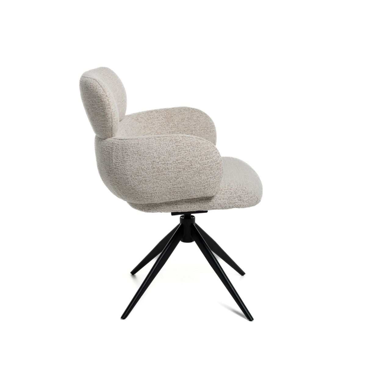 Matteo spisestol med sving og vipp (Present lys beige melert)