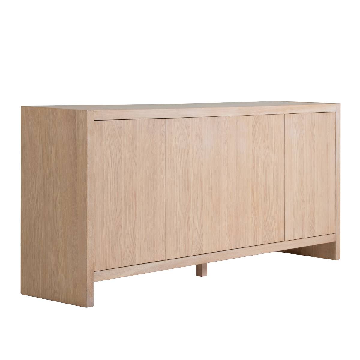 Mood skjenk fire skapdører (lys eik 180x40x80)
