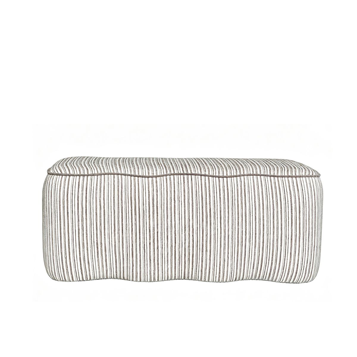 Celine puff (100x51x39) Guitar beige/krem med beige piping