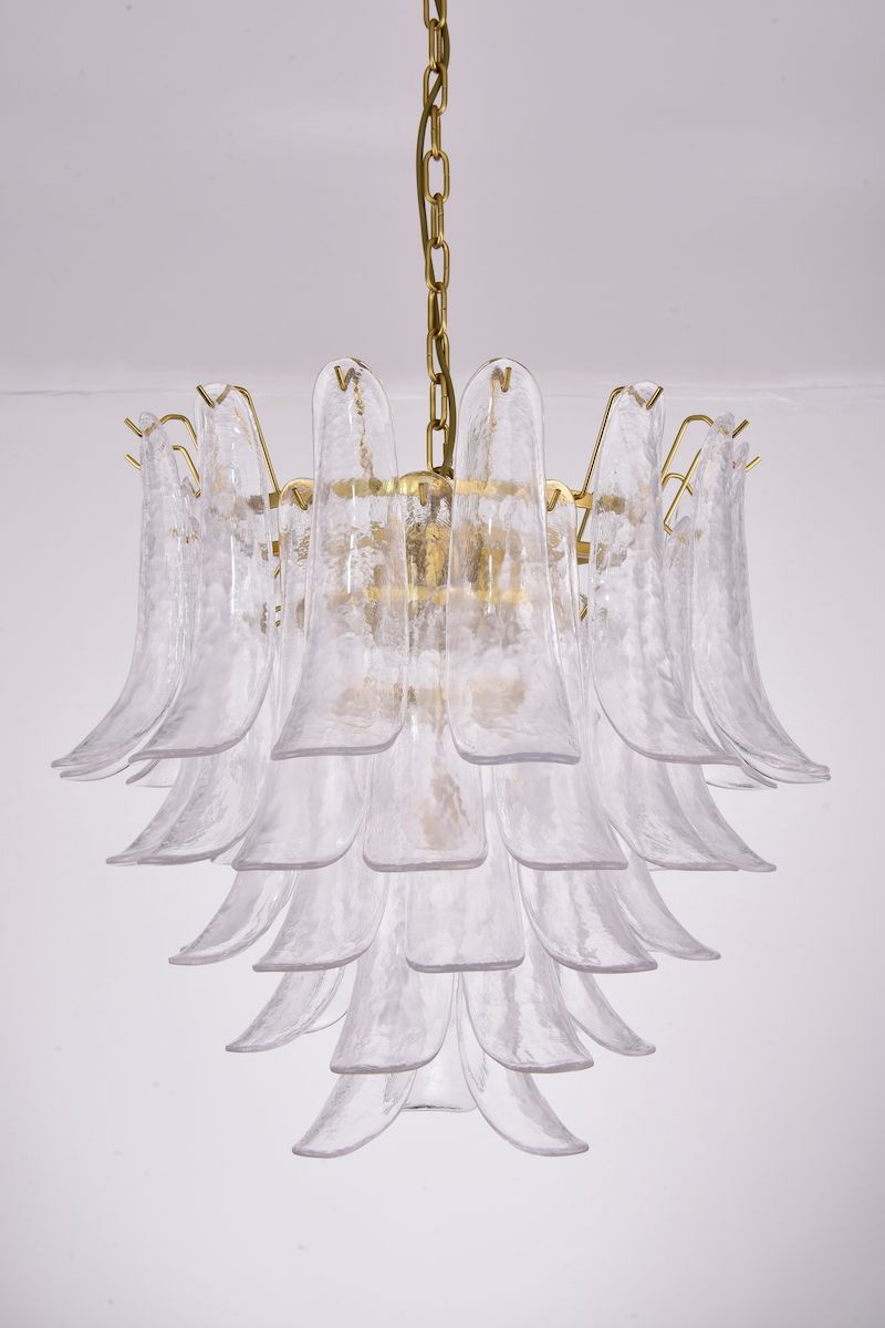 Fleur Chandelier  (55x60) klar / gull