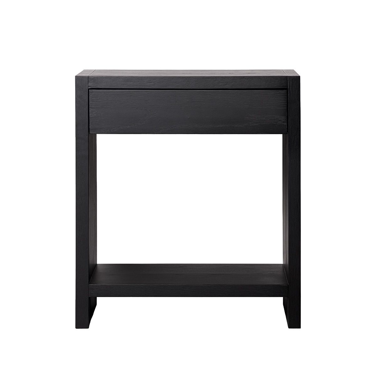 Mood smalt konsollbord med hylle (sort eik - 70x40x80)