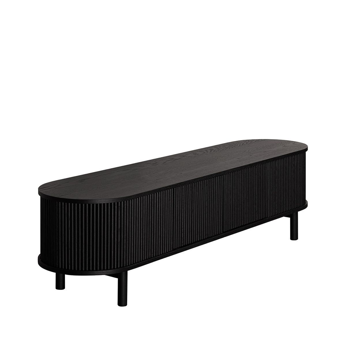 Noor tv-benk 4 dører (180x45x48) - gråoljet