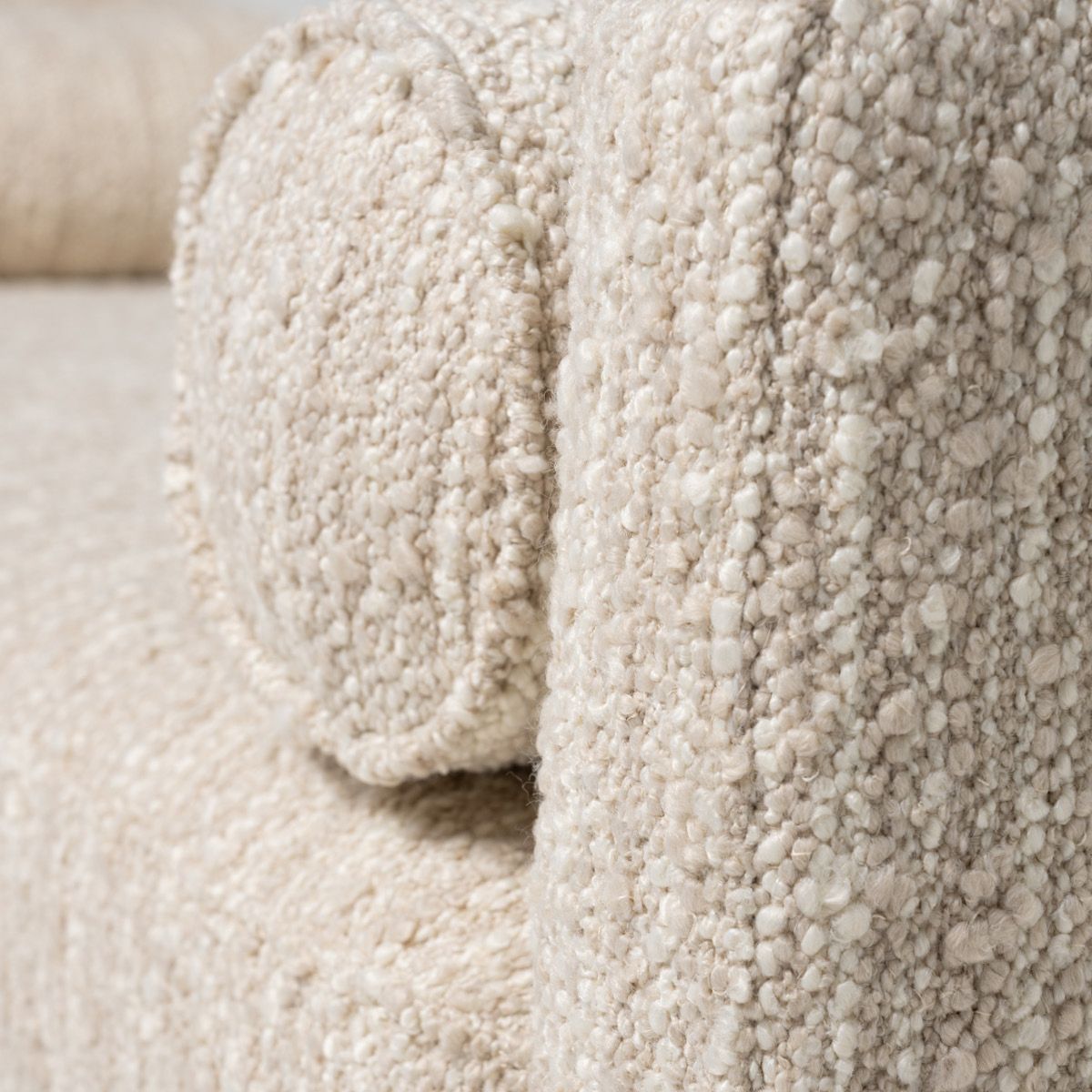 Marlow sittebenk (150x55x60) grovvevd krem/beige melert 